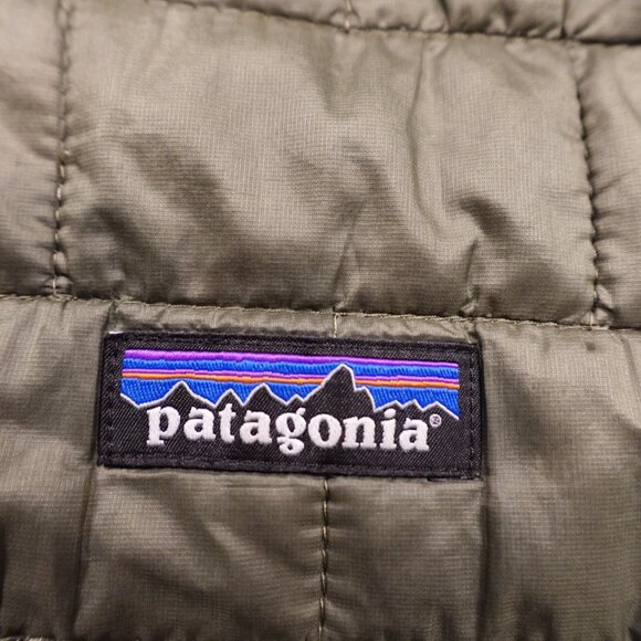 Patagonia Nano Puff Jacket Men’s Small Olive Green Lightweight Outdoor Insulated - Picture 2 of 15